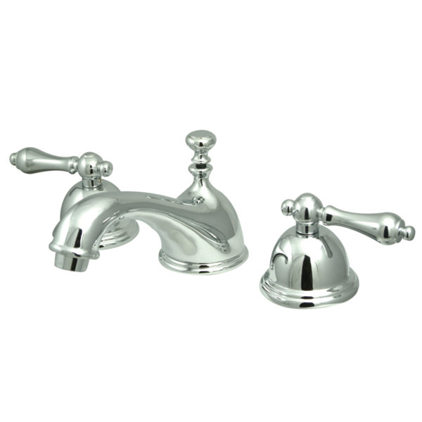 Kingston Brass Restoration Widespread Bathroom Faucet with Drain